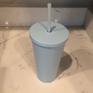 Baby blue Starbucks tumbler